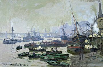 Claude Monet,Boten in het zwembad van Londen