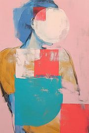 Abstract Portrait | Abstract Woman by Eye catching paintings