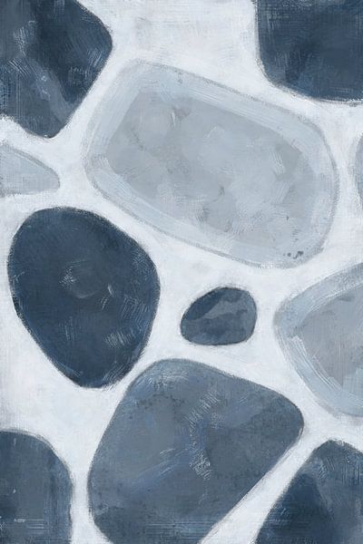 Gestapelte Steine | Blau von Kanzo