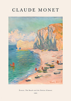 Plage ensoleillée au pied d'une falaise