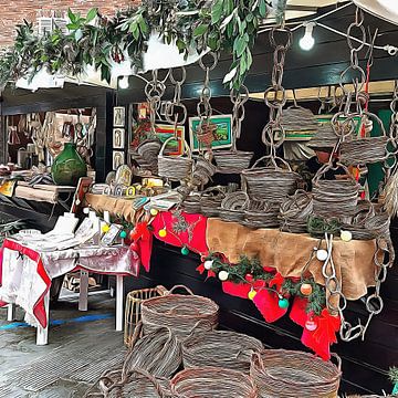 Stand de marché de Noël italien sur Dorothy Berry-Lound