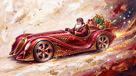 Father Christmas – A Golden Racing Fantasy by AidasignArt