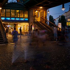 Abendaufnahme Eberswalder Straße Berlin von Jenco van Zalk