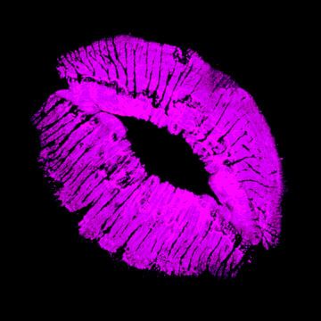 Purple Kiss on black von ART Eva Maria