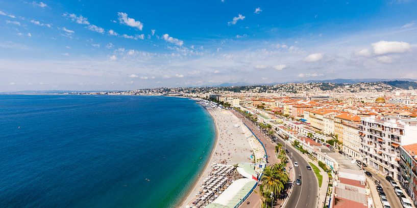 Cityscape of Nice at the French Riviera in France by Werner Dieterich