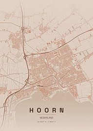 Stadtplan von Hoorn von Stef van Campen