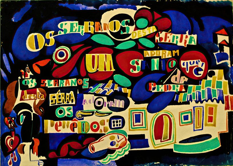 Serrana Gedicht in Farbe (ca. 1915) von Amadeo de Souza-Cardoso von Peter Balan