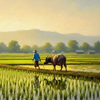 Der Landwirt und der Büffel