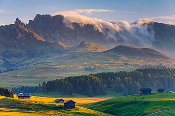 Sunset in Alpe di Siusi by Henk Meijer Photography