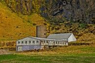 Bauernhaus am Rande des Vulkans von Frans Blok Miniaturansicht