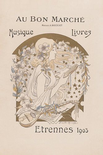 Franse Art Nouveau Poster