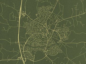 Kaart van Barneveld in Groen Goud van Map Art Studio