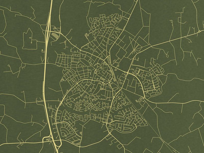 Karte von Barneveld in Grünes Gold von De Kaartenwinkel