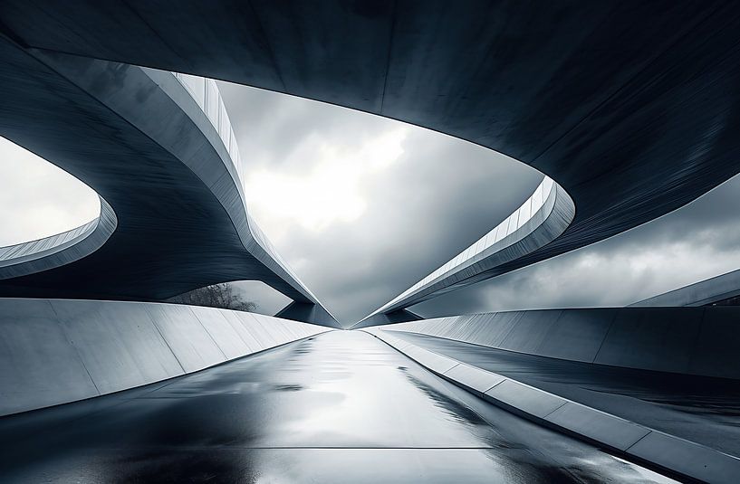 Moderne architectuur van fernlichtsicht