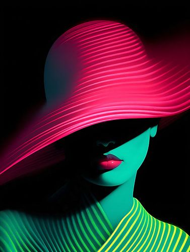 neon woman by Laurie Simmons