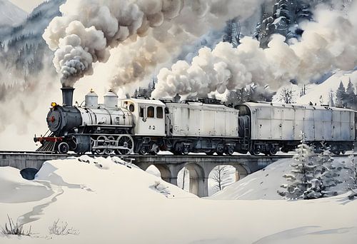 passing winter woods