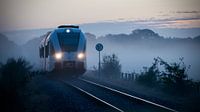 A train in the fog