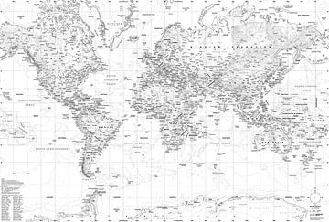Weltkarte, Vector von MAPOM Geoatlas