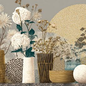 Vases à fleurs sur Peintures accrocheuses