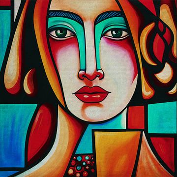 Portraits painted in expressionist style no.5 by Jan Keteleer