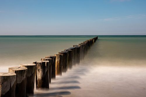 Groynes on the Baltic Sea by Marcus Beckert