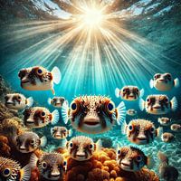 Group of Pufferfish