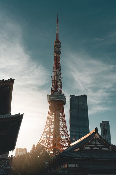 Tour de Tokyo au coucher du soleil III par Endre Lommatzsch