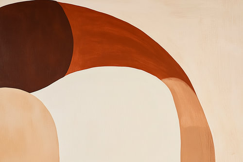 Abstracte vormen in aardetinten - harmonie