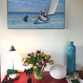 Kundenfoto: Ground Swell, Edward Hopper, als art frame