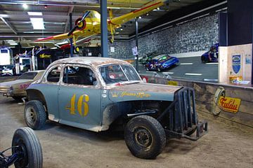 Dirt track race auto van Marvin Taschik