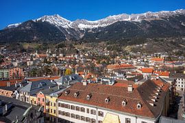 View over the city of Innsbruck by ManfredFotos