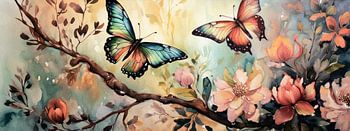 Panorama tropische vlinders