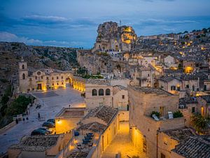 Matera - Sassi nach dem Sonnenuntergang
