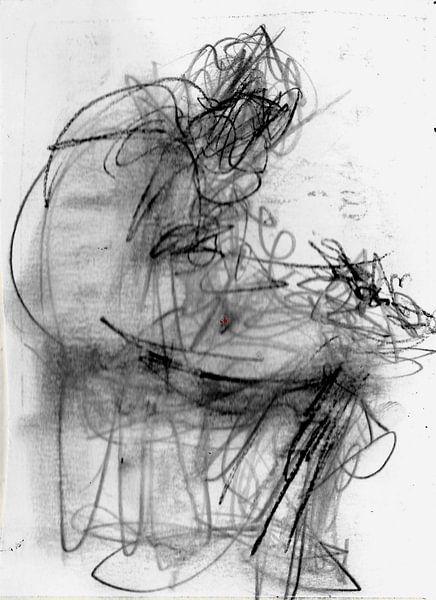 MAN + BEARD SITS 2 by Vincent Jacobs