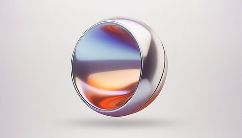 Metaal met kleuren in kunst