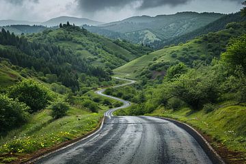 road to the horizon by Egon Zitter