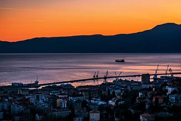 KROATIEN : AUSSICHT VON BURG TRSAT AUF RIJEKA