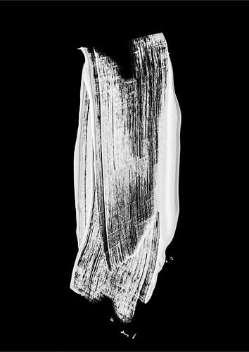 Penseelstreek monochroom