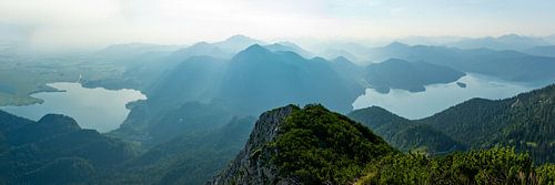 Panoramafoto vom Gipfel des Herzogstand