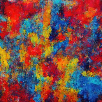 Kleurrijk schilderij