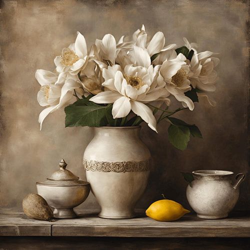 still life white