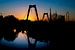Willems brug met zonsondergang van Prachtig Rotterdam