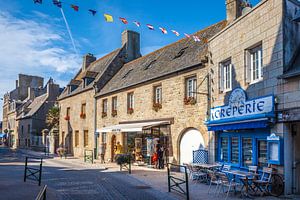 Creperie in der Altstadt von Roscoff, Bretagne