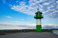 A view of the Travemuende lighthouse