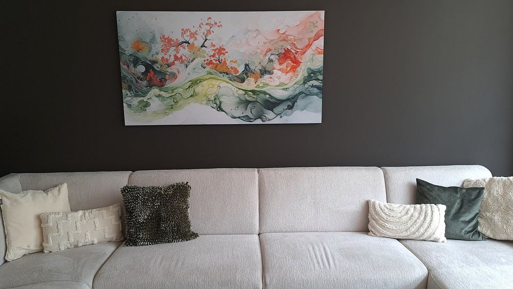 Zen meditatie zomer landschap panorama 01  van Vlindertuin-Art 