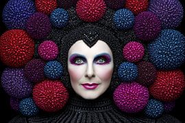 Frau mit Blumen von Egon Zitter