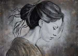 Vrouw "Within me" van Schilderij op Maat XL