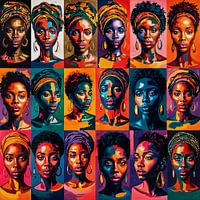 Afrikanische Schönheit in der Pop Art