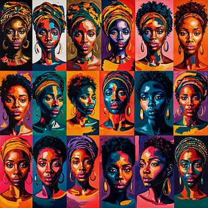 Afrikanische Schönheit in der Pop Art