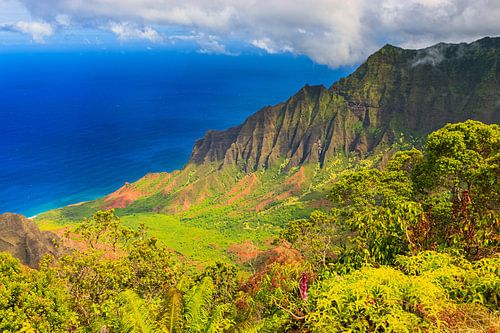 Uitzicht vanaf mount Waialeale